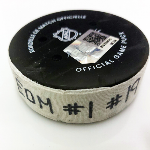 EDM A. Henrique Goal Puck November 16th @ TOR (Janmark/Brown)