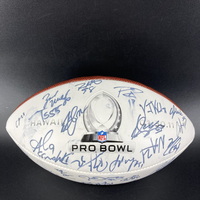 NFL - Multi Sign 2013 Pro Bowl Commemorative Panel Ball Signed By Over 3...