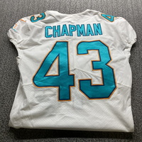NFL - Dolphins Winston Chapman Game Cut Jersey Size 42