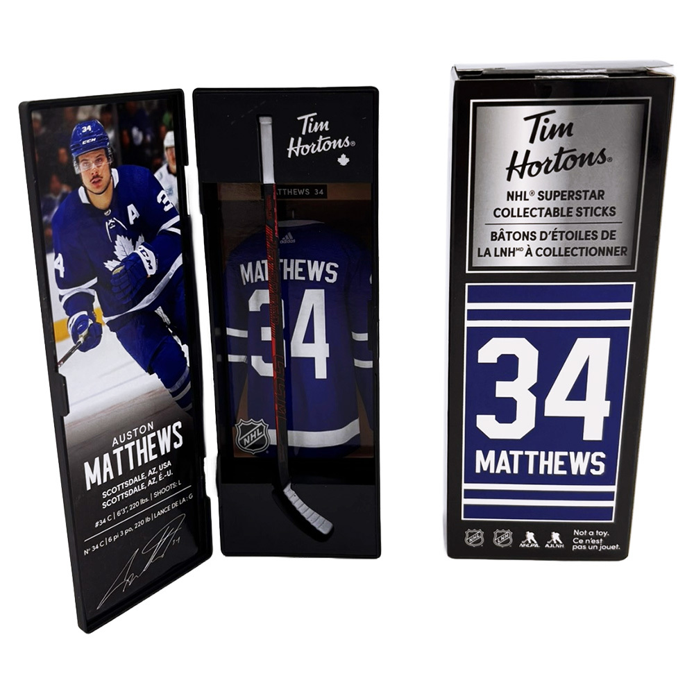 Auston Matthews 2020 Tim Horton's NHL Mini-Stick Locker