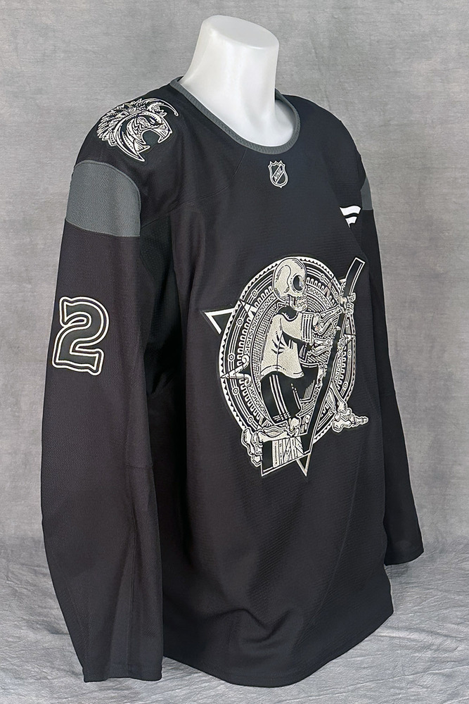 Evan Bouchard #2 - Autographed 2025-26 Edmonton Oilers Dia de los Muertos (Day of the Dead) Ltd Edition Fanatics Practice Jersey (Autographed Only / Not Worn)