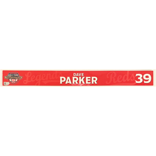 Dave Parker - Locker Name Plate: 2021 Cincinnati Reds Hall of Fame Legends Game