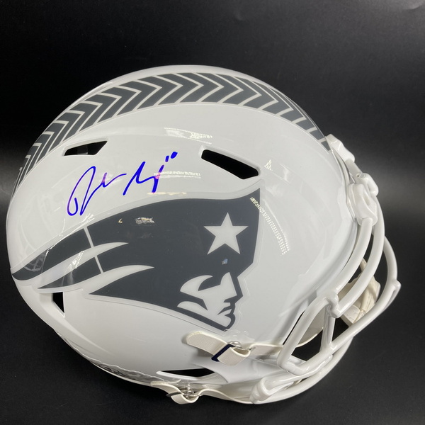 NFL - Patriots Drake Maye Signed STS Replica Speed Helmet