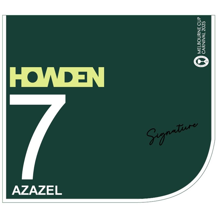 Photo of #7 Azazel - Michael Dee Signed Howden Victoria Derby Saddlecloth