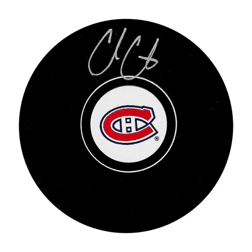 Cole Caufield Autographed Montreal Canadiens Puck - Fanatics Authenticated