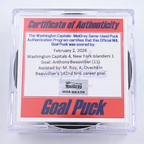 Image of Beauvillier, Anthony - Washington Capitals - February 3, 2026 at Philadelphia Flyers (Flyers Logo)