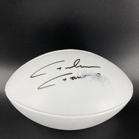 Panthers - Graham Gano Signed Panel Ball With 100th Season Logo (Smudged...
