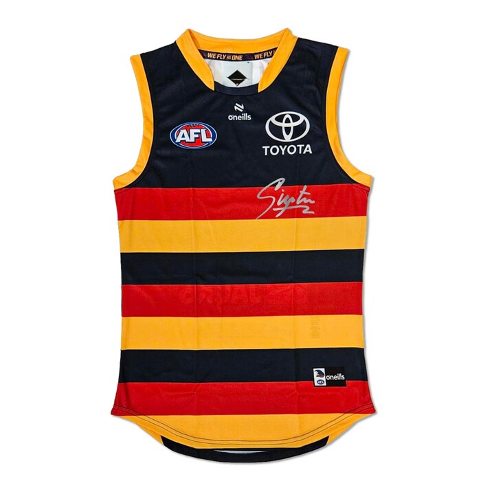 Karl Gallagher #36 Adelaide Crows 2024 Signed Home Player Guernsey