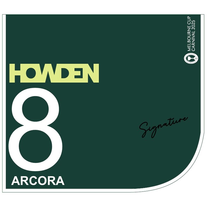 Photo of #8 Arcora - John Allen Signed Howden Victoria Derby Saddlecloth