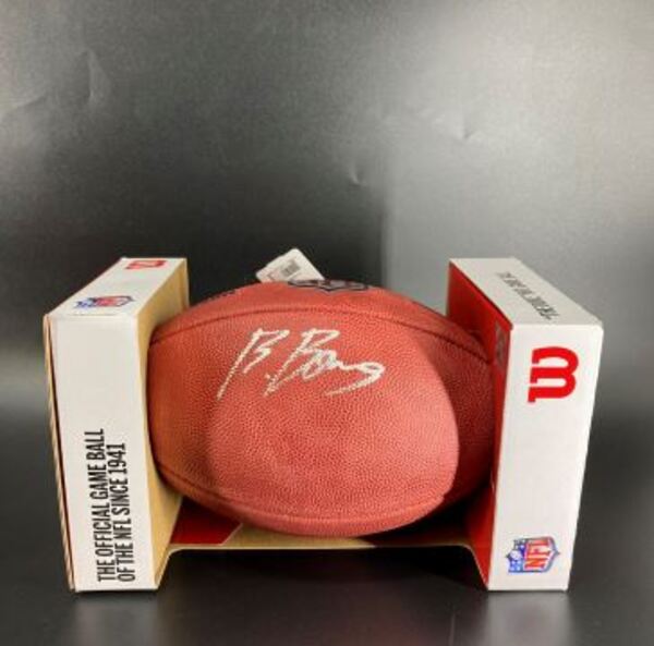 NFL - Raiders Brock Bowers Signed Authentic Football