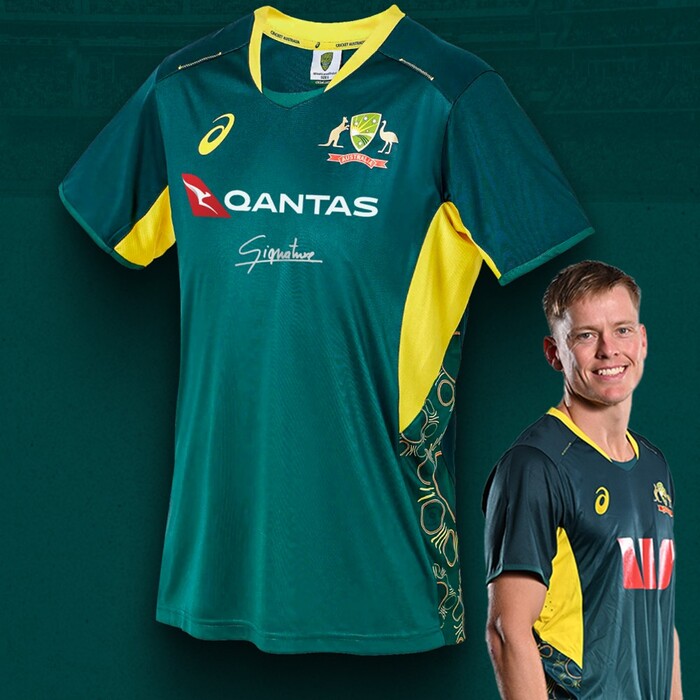 Nathan Ellis 2025 West Indies v Australia Fifth T20I Match-Worn Shirt