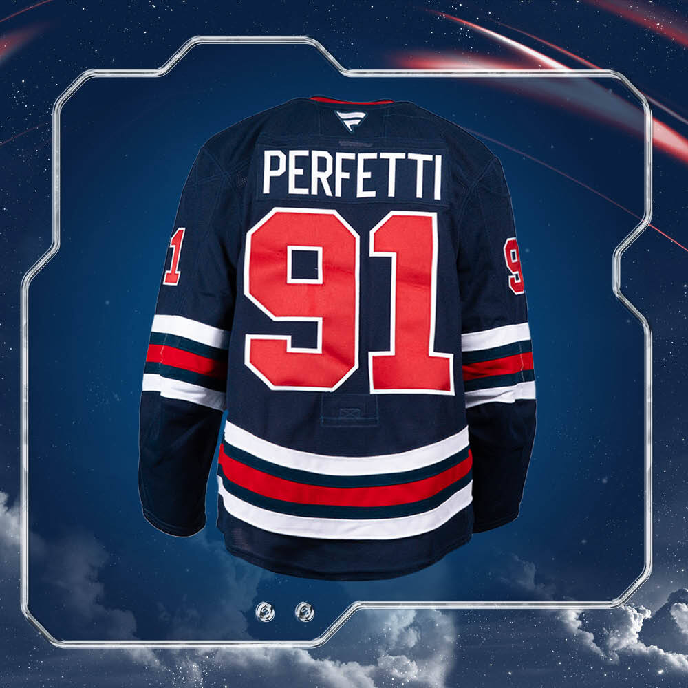 Cole Perfetti #91 Game-Worn Heritage Jersey
