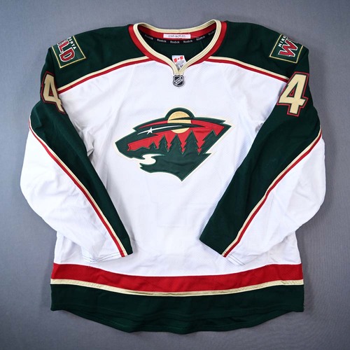 Image of Stoner, Clayton - Minnesota Wild - Game-Worn White Set 2 Jersey - 2011-12 NHL Season