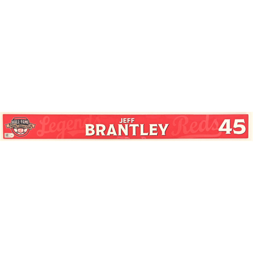 Jeff Brantley - Locker Name Plate: 2021 Cincinnati Reds Hall of Fame Legends Game