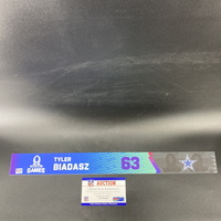 NFL - Cowboys Tyler Biadasz 2023 Pro Bowl Games Nameplate Special Editio...