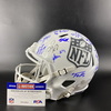 NFL - Multi Sign NFL Shield STS Replica Helmet Signed By Over 20 Pro Bowlers Including Russell Wilson, Drake Maye, Baker Mayfield, Bobby Wagner, Terry McLaurin, Joe Mixon, Jeffery Simmons, and Dion Dawkins
