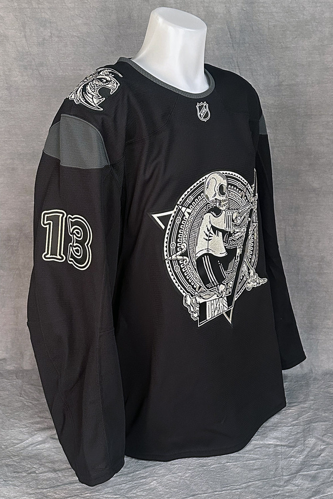 Mattias Janmark #13 - Autographed 2025-26 Edmonton Oilers Dia de los Muertos (Day of the Dead) Ltd Edition Fanatics Practice Jersey (Autographed Only / Not Worn)