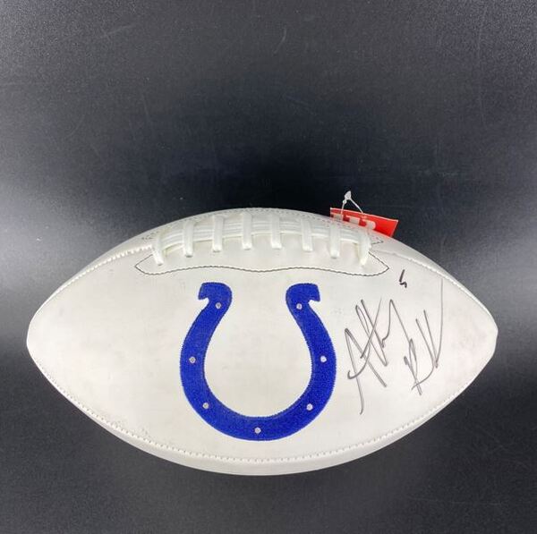 International Games - Colts Anthony Richardson Signed Panel Ball With Co...