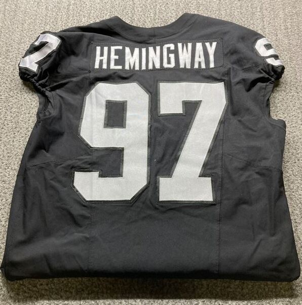 STS - Raiders Tonka Hemingway Game Worn Jersey (2025 Season) Size 48 (Wa...