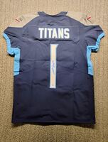 NFL - Titans  JC Latham  Signed Authentic Number 1 Draft Jersey