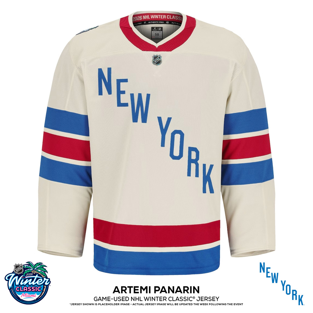 Artemi Panarin New York Rangers #10 2026 NHL Winter Classic Game-Used Red Jersey - Worn During the 1st Period on January 2, 2026
