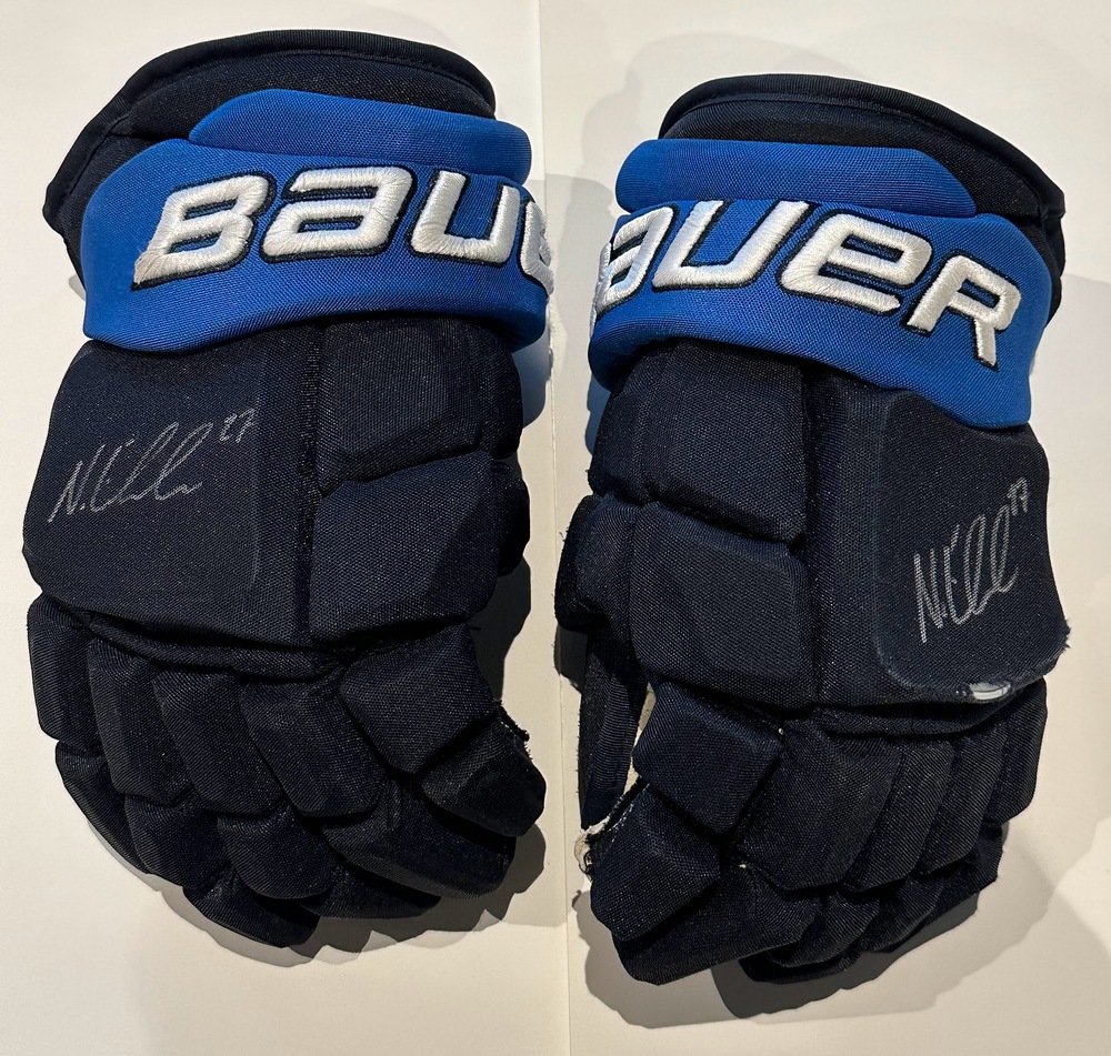 #12 Nikolaj Ehlers Game Used Gloves  - Winnipeg Jets