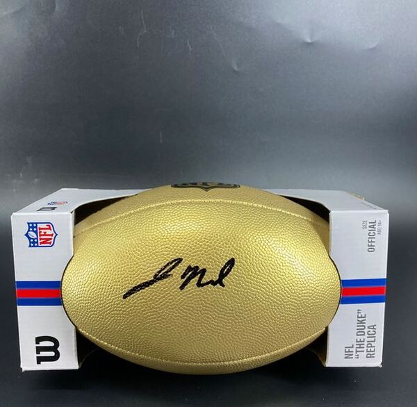 NFL - Texans Jaylin Noel Signed Gold Composite Football