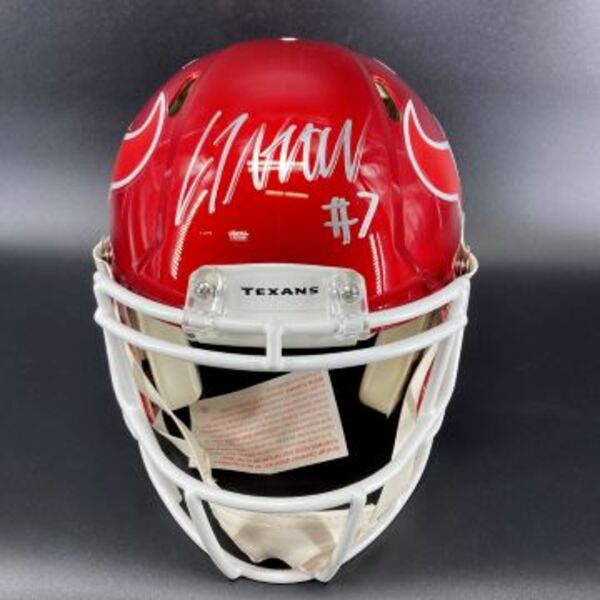 NFL - Texans CJ Stroud signed Texans Flash Helmet