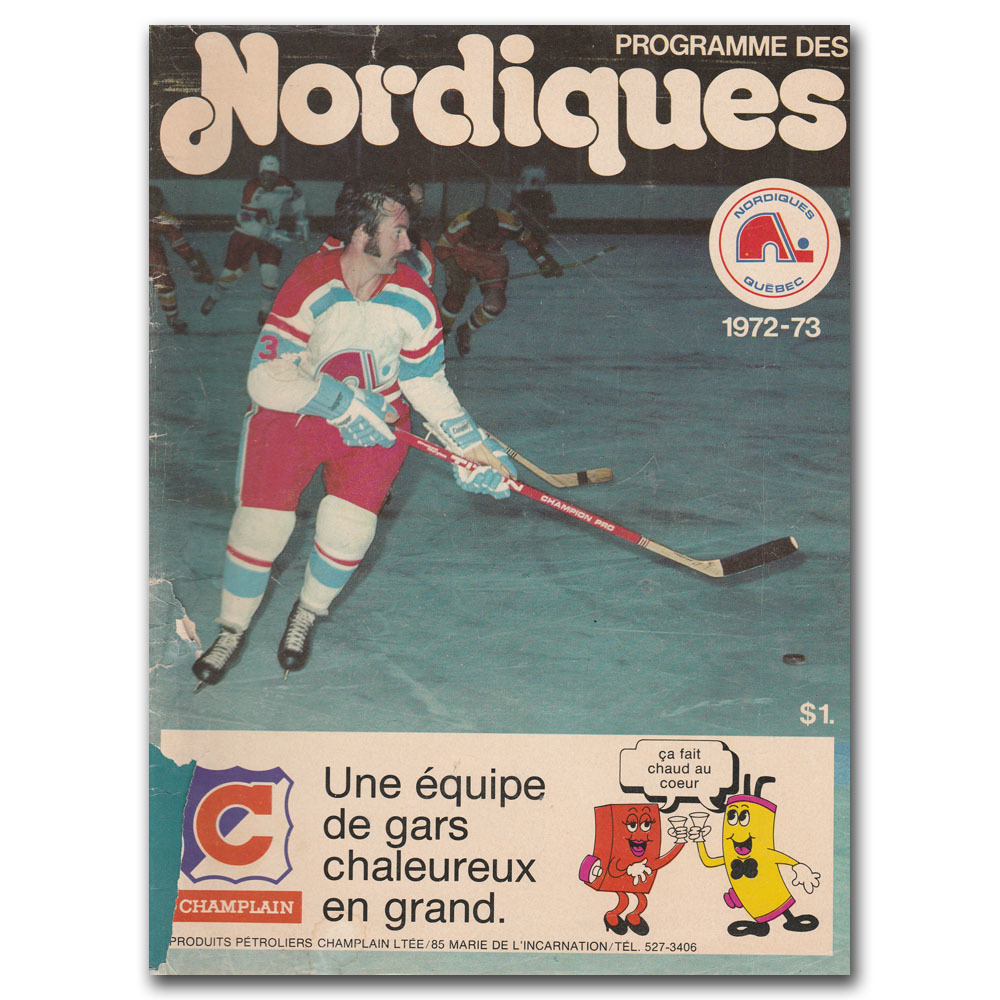 Quebec Nordiques (WHA) Program - 1972-73