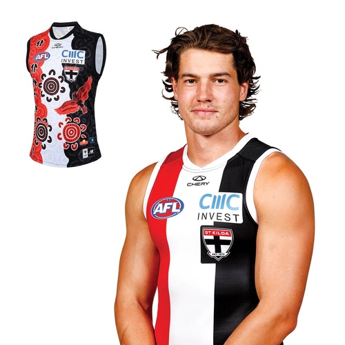 Photo of Liam Stocker #14 - 2025 Player First Nations Home Guernsey* Signed - Player I...