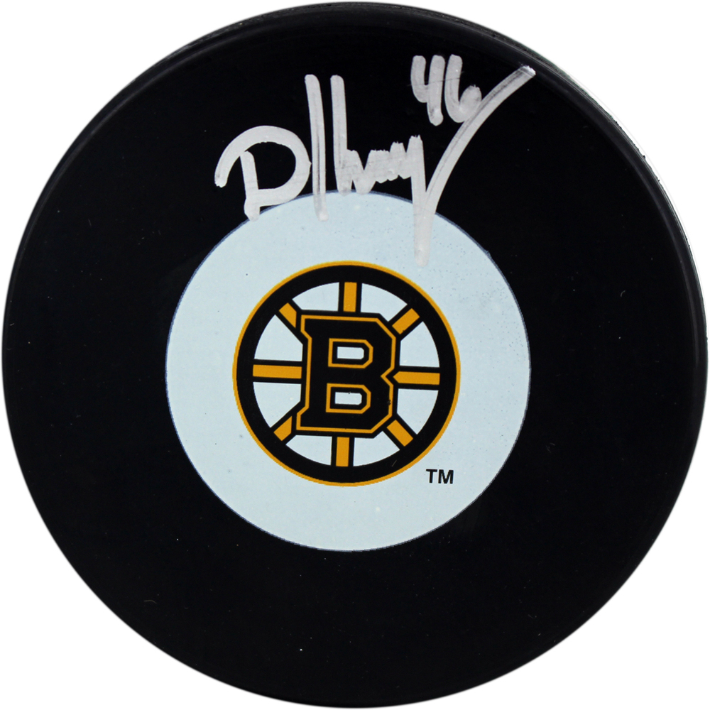 David Krejci Boston Bruins Autographed Puck(YSMS.com Authenticated)