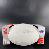 NFL - Lions Antoine Green Signed White Composite Football