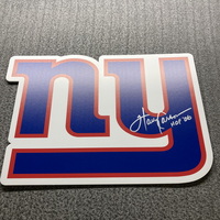 HOF - Giants Fat Head Foam Core Cut Out Signed by Harry Carson (Edges Ma...