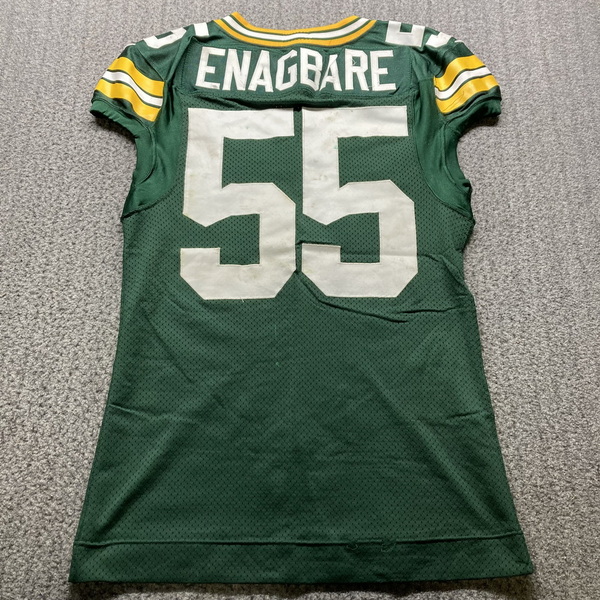 Sao Paulo Game - Packers Kingsley Enagbare Game Worn Jersey 9.6.24 Size ...