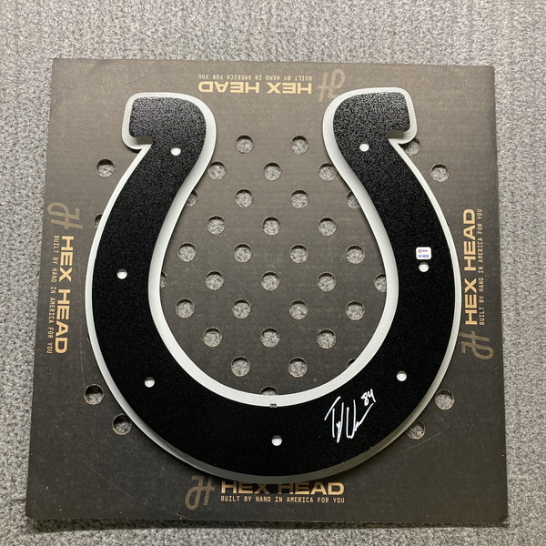 NFL - Colts Tyler Warren Signed 3D Metal Wall Art (20 x 21)