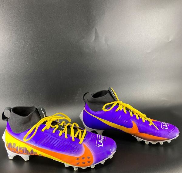 MCMC - Chargers Quentin Johnston Custom Cleats 2025 Season Size 13 Proce...