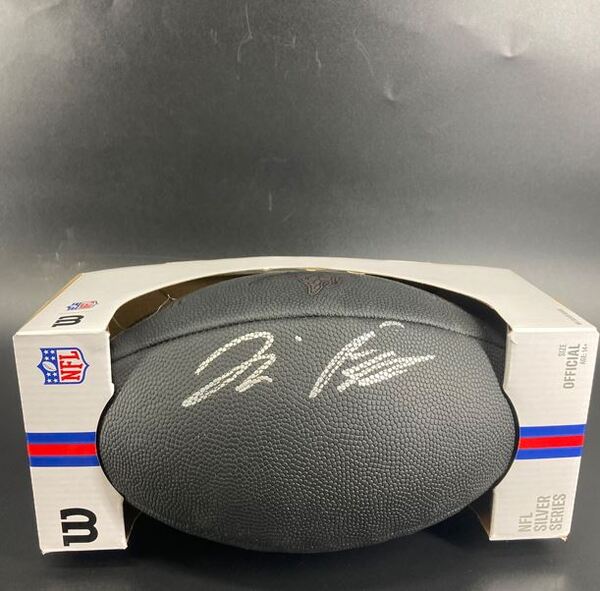 NFL - Vikings Tai Felton Signed Black Composite Silver Series Football