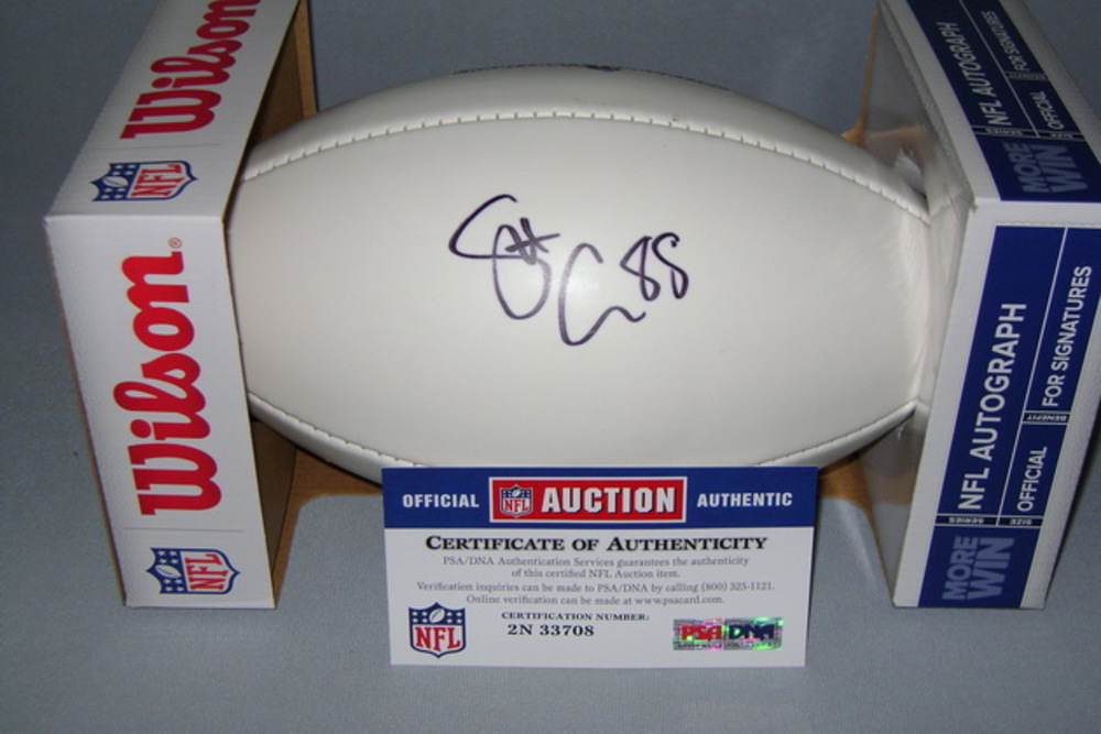PATRIOTS SCOTT CHANDLER SIGNED PANEL BALL W/ PATRIOTS CHARITABLE