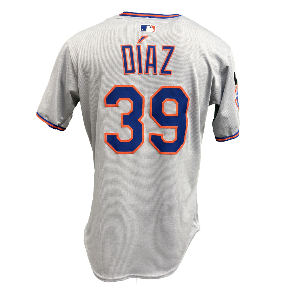 Edwin Diaz #39 - Game-Used Road Grey Jersey - 1 IP, 0 ER, K