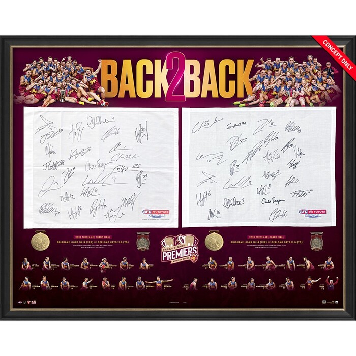 Photo of Brisbane Lions 2024 + 2025 Goal Umpire Flag Display