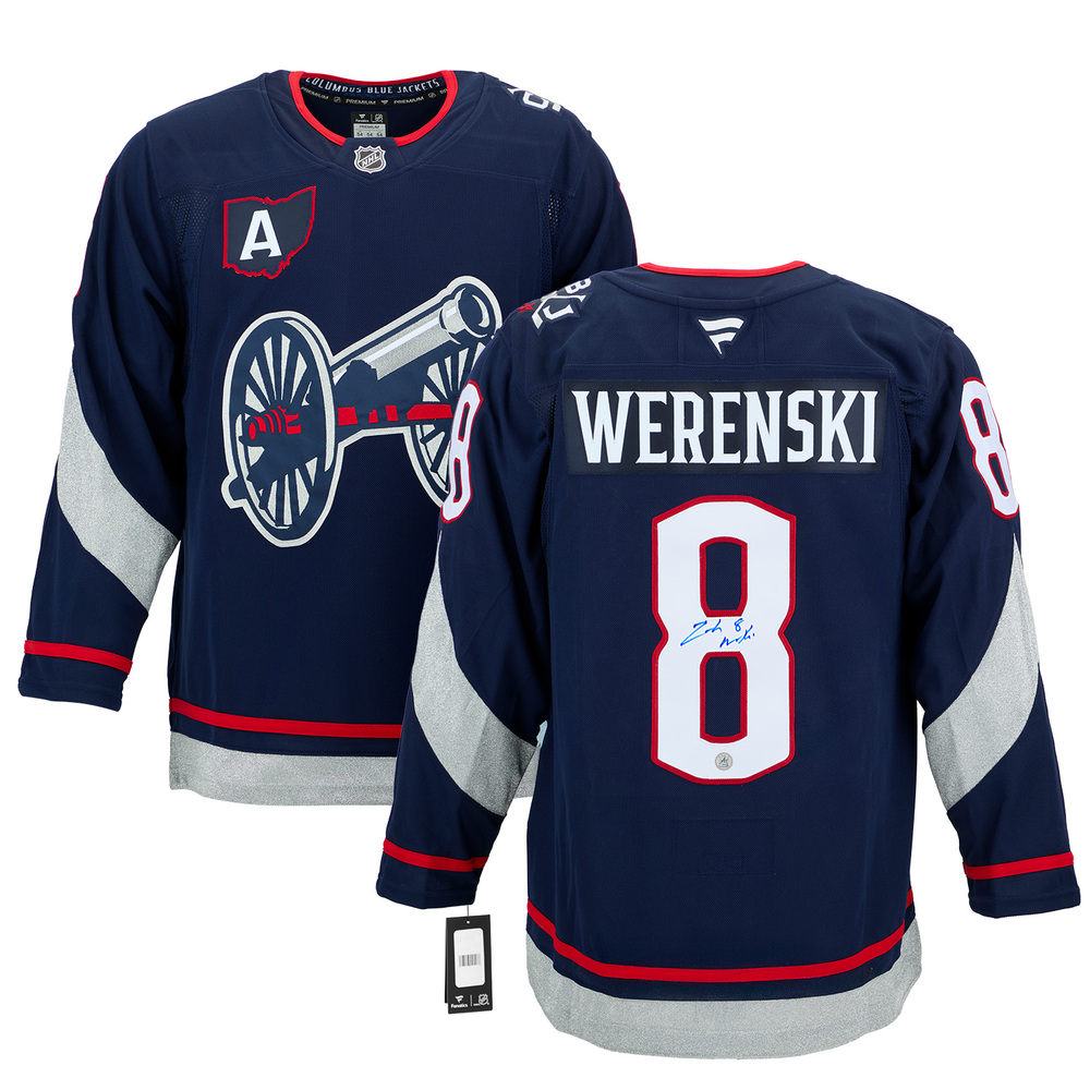 Zach Werenski Signed Columbus Blue Jackets 2025 Stadium Series Jersey
