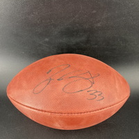 Panthers - Tre Boston Signed Authentic Football with Panthers Logo