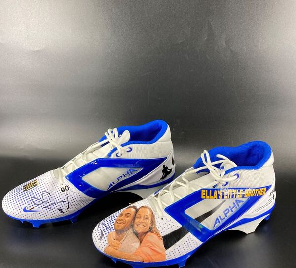 MCMC - Cowboys Solomon Thomas Signed Custom Cleats 2025 Season Size 16 -...