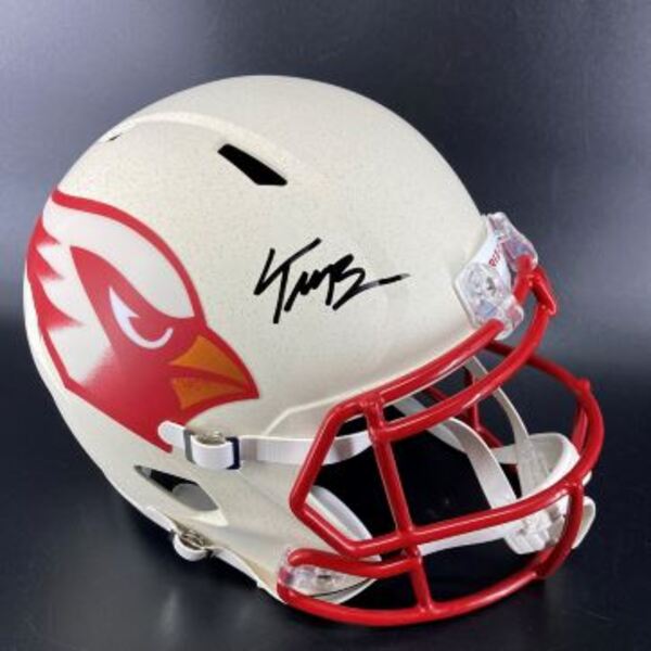 NFL - Cardinals Trey McBride Signed Alternate Replica Speed Helmet