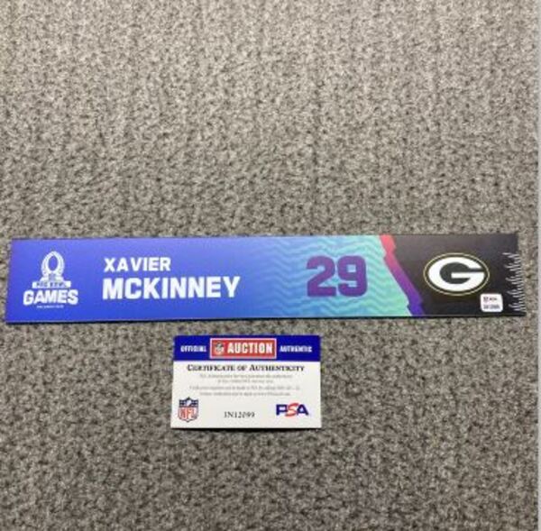 NFL - Packers Xavier McKinney 2025 Pro Bowl Games Nameplate 1 of 1
