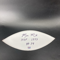 HOF - Chargers Ron Mix Signed White Panel