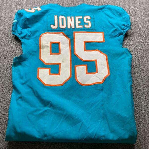 Madrid Game - Dolphins Benito Jones Game Worn Jersey (11/16/2025) Size 4...