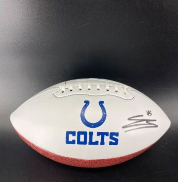 Colts - EJ Speed Signed Panel Ball
