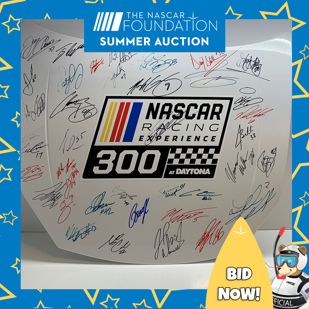 NXS Autographed NASCAR Racing Experience 300 at Daytona hood!