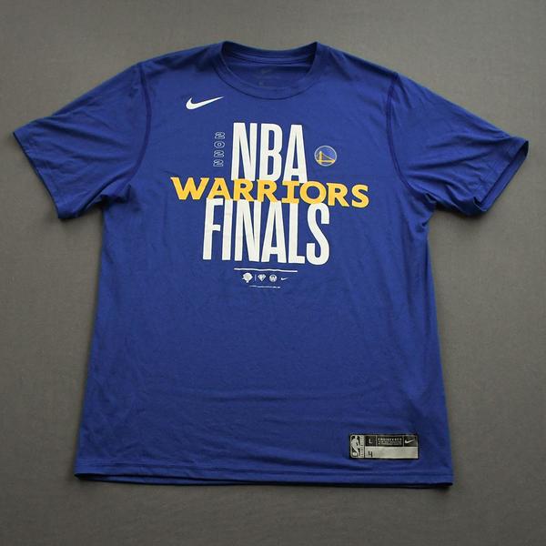 Moses Moody - Golden State Warriors - Game-Worn Short-Sleeved Shooting Shirt - 2022 NBA Finals 